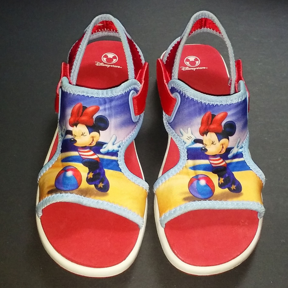 DISNEY STORE MINNIE MOUSE ~GIRLS SWIM SANDALS~ 2/3